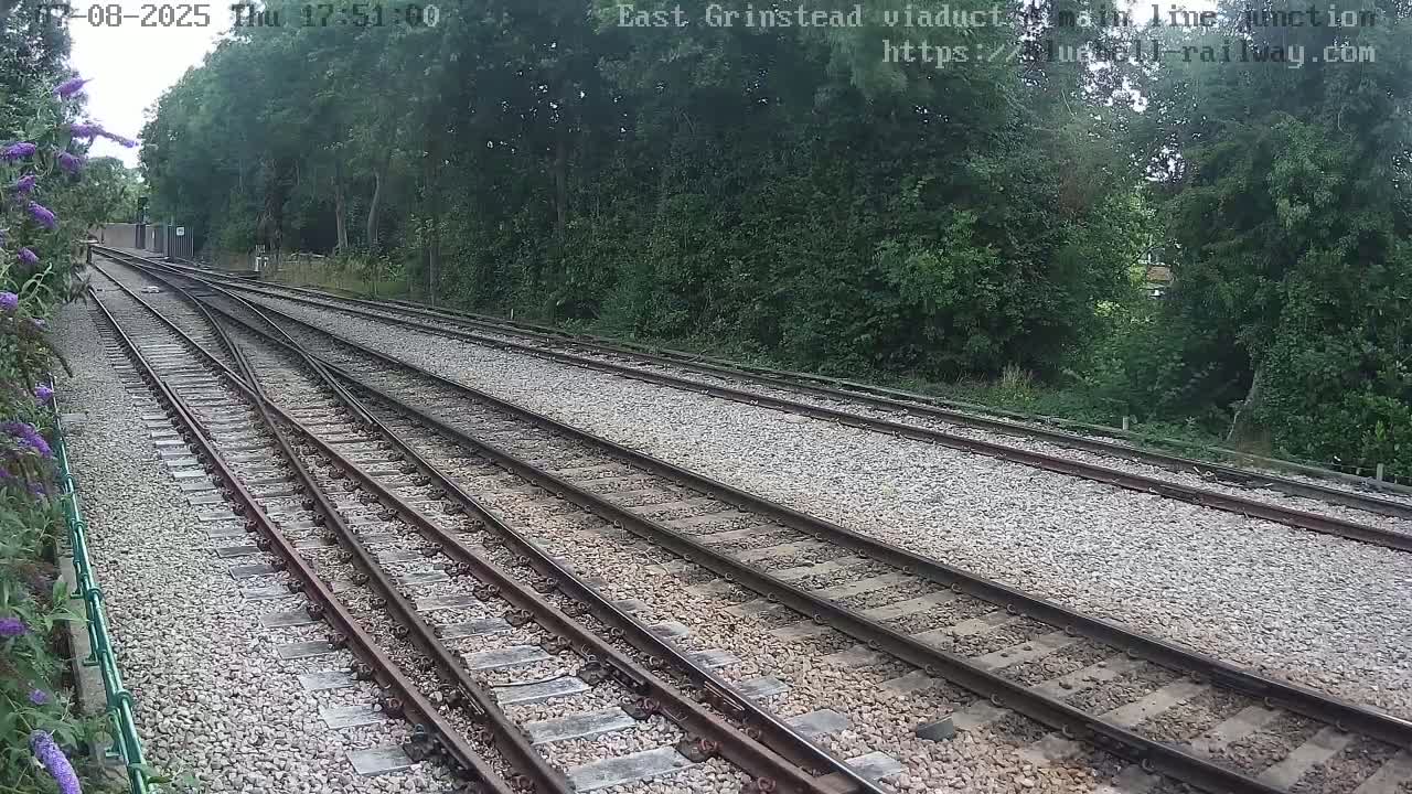 East Grinstead Station , Bluebell Railway,  Main Line Junction Viaduct North Live Cam - Mid Sussex, East Sussex, South East, England, United Kingdom