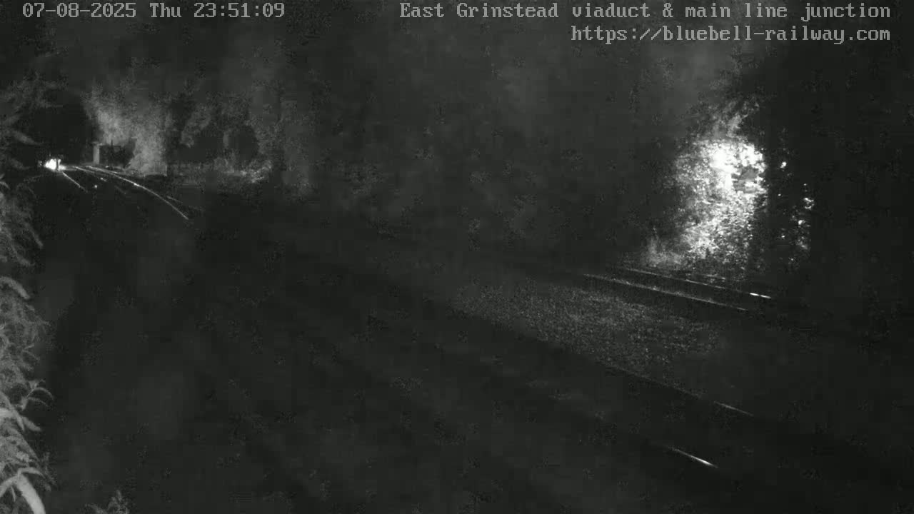 East Grinstead Station , Bluebell Railway,  Main Line Junction Viaduct North Live Cam - Mid Sussex, East Sussex, South East, England, United Kingdom