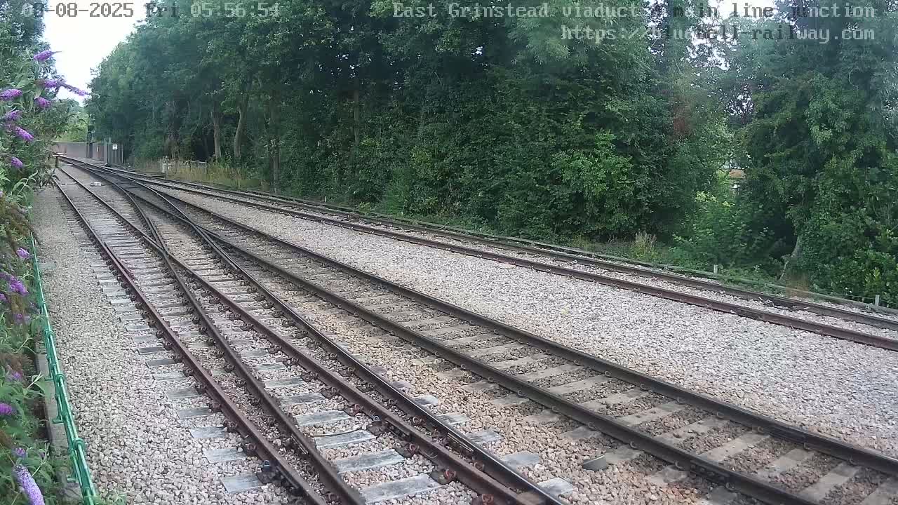 East Grinstead Station , Bluebell Railway,  Main Line Junction Viaduct North Live Cam - Mid Sussex, East Sussex, South East, England, United Kingdom