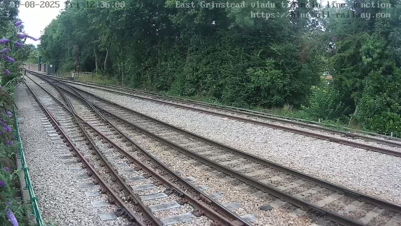 East Grinstead Station , Bluebell Railway,  Main Line Junction Viaduct North Live Cam - Mid Sussex, East Sussex, South East, England, United Kingdom