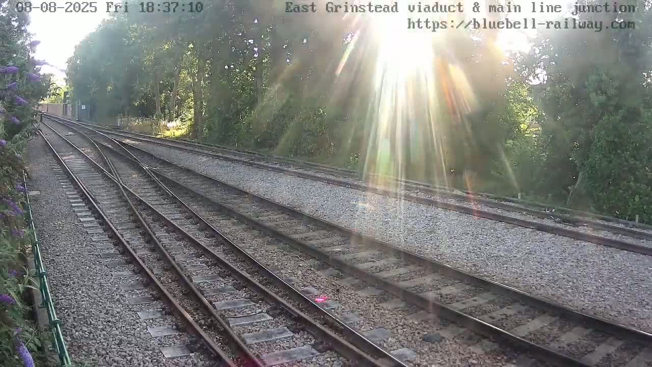East Grinstead Station , Bluebell Railway,  Main Line Junction Viaduct North Live Cam - Mid Sussex, East Sussex, South East, England, United Kingdom