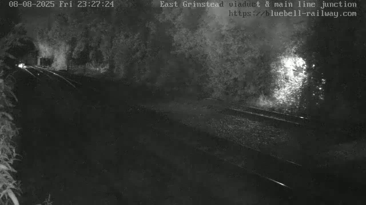 East Grinstead Station , Bluebell Railway,  Main Line Junction Viaduct North Live Cam - Mid Sussex, East Sussex, South East, England, United Kingdom