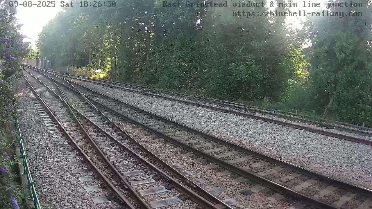 East Grinstead Station , Bluebell Railway,  Main Line Junction Viaduct North Live Cam - Mid Sussex, East Sussex, South East, England, United Kingdom