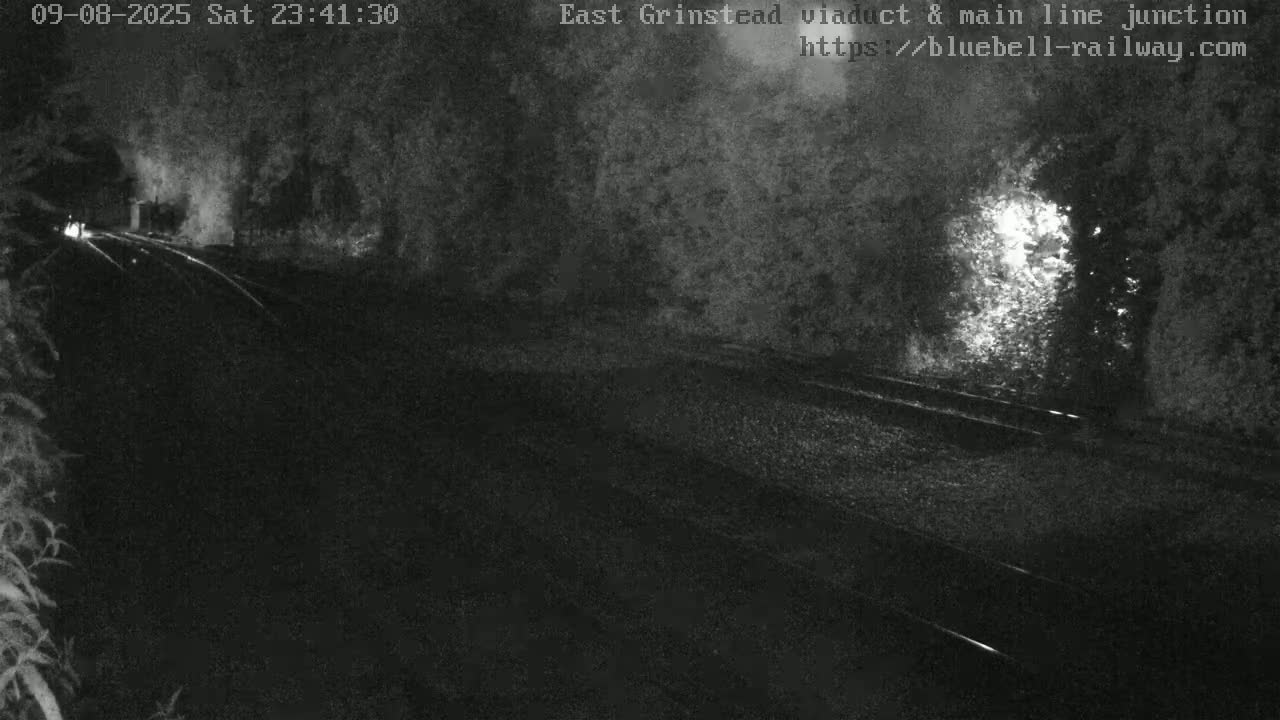 East Grinstead Station , Bluebell Railway,  Main Line Junction Viaduct North Live Cam - Mid Sussex, East Sussex, South East, England, United Kingdom