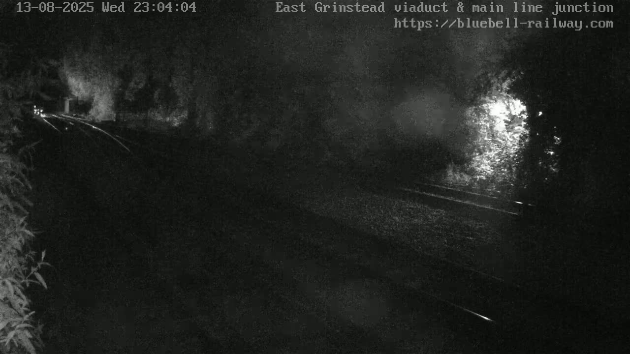East Grinstead Station , Bluebell Railway,  Main Line Junction Viaduct North Live Cam - Mid Sussex, East Sussex, South East, England, United Kingdom