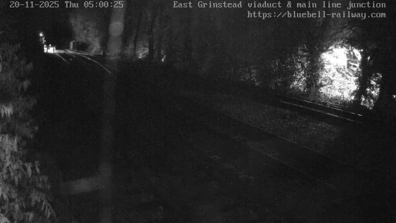 East Grinstead Station , Bluebell Railway,  Main Line Junction Viaduct North Live Cam - Mid Sussex, East Sussex, South East, England, United Kingdom