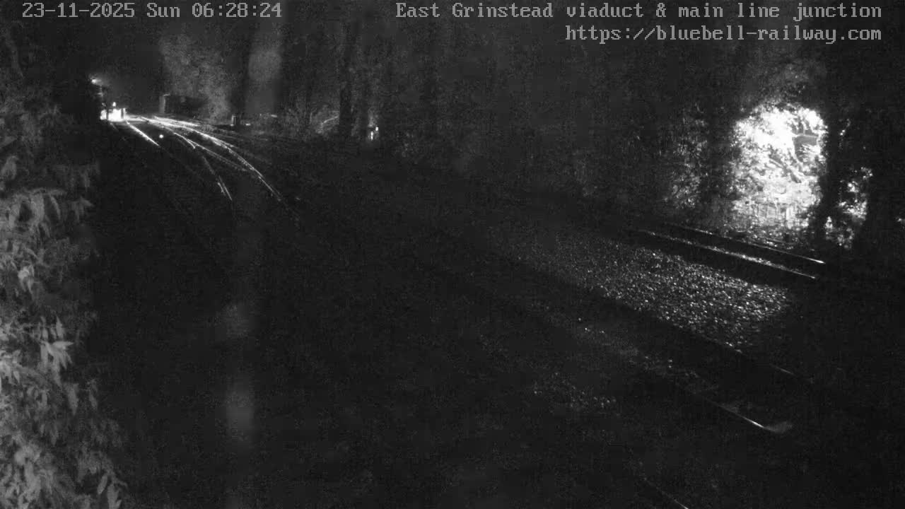 East Grinstead Station , Bluebell Railway,  Main Line Junction Viaduct North Live Cam - Mid Sussex, East Sussex, South East, England, United Kingdom