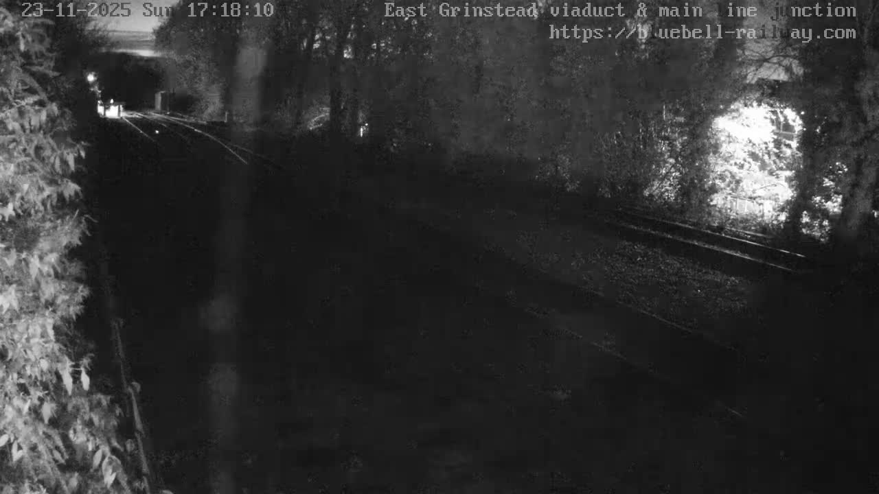 East Grinstead Station , Bluebell Railway,  Main Line Junction Viaduct North Live Cam - Mid Sussex, East Sussex, South East, England, United Kingdom