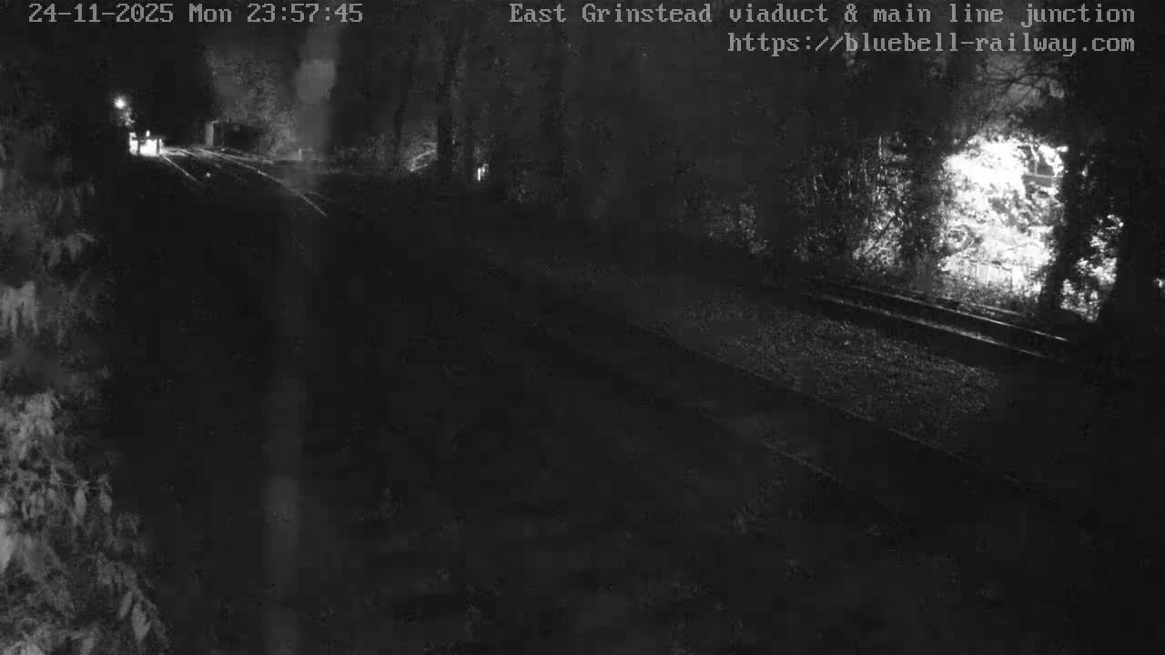 East Grinstead Station , Bluebell Railway,  Main Line Junction Viaduct North Live Cam - Mid Sussex, East Sussex, South East, England, United Kingdom