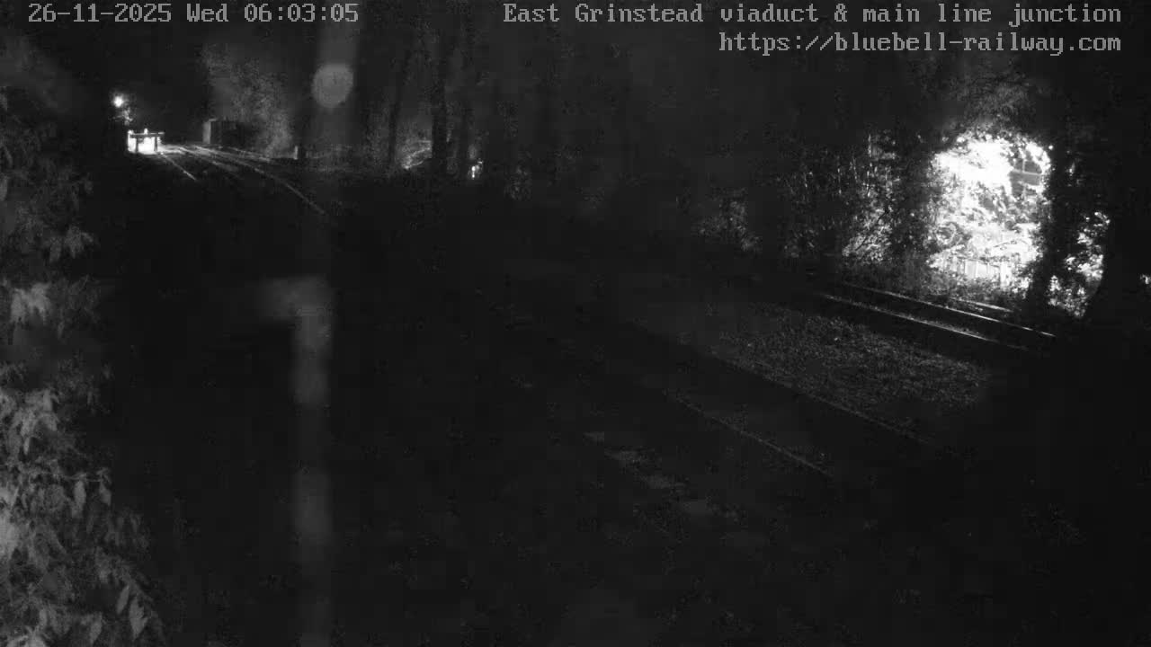 East Grinstead Station , Bluebell Railway,  Main Line Junction Viaduct North Live Cam - Mid Sussex, East Sussex, South East, England, United Kingdom