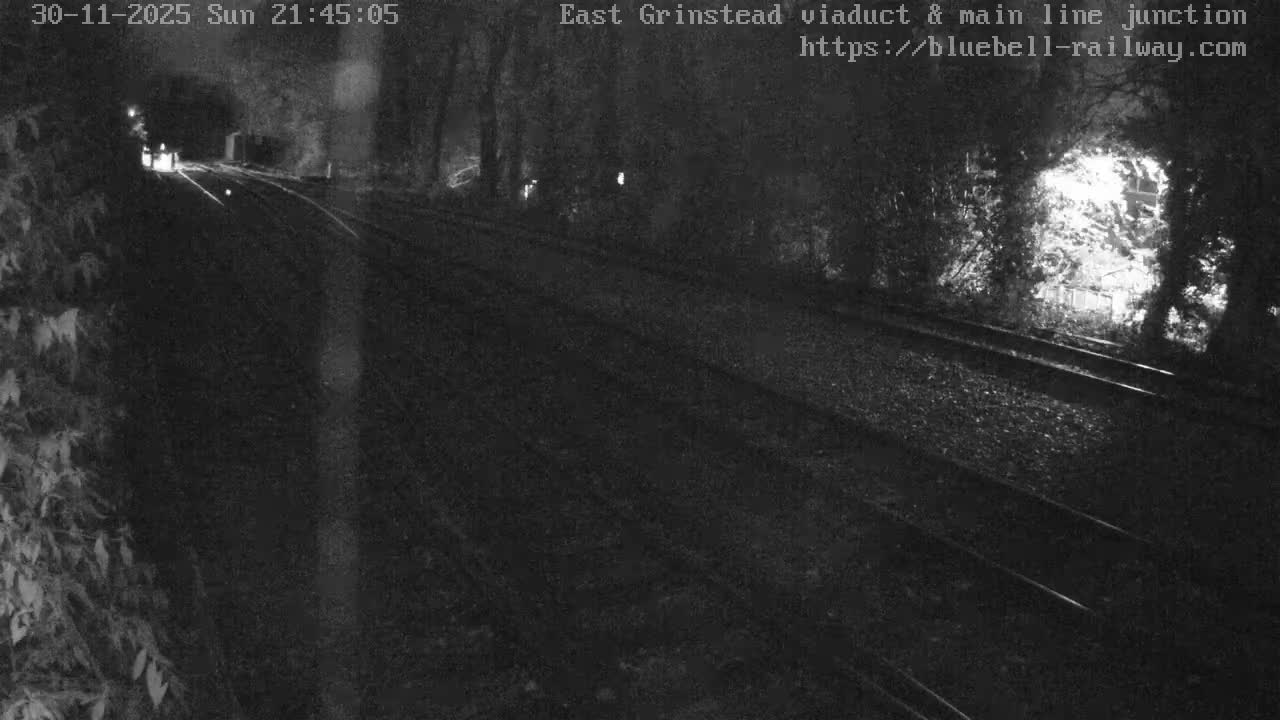 East Grinstead Station , Bluebell Railway,  Main Line Junction Viaduct North Live Cam - Mid Sussex, East Sussex, South East, England, United Kingdom