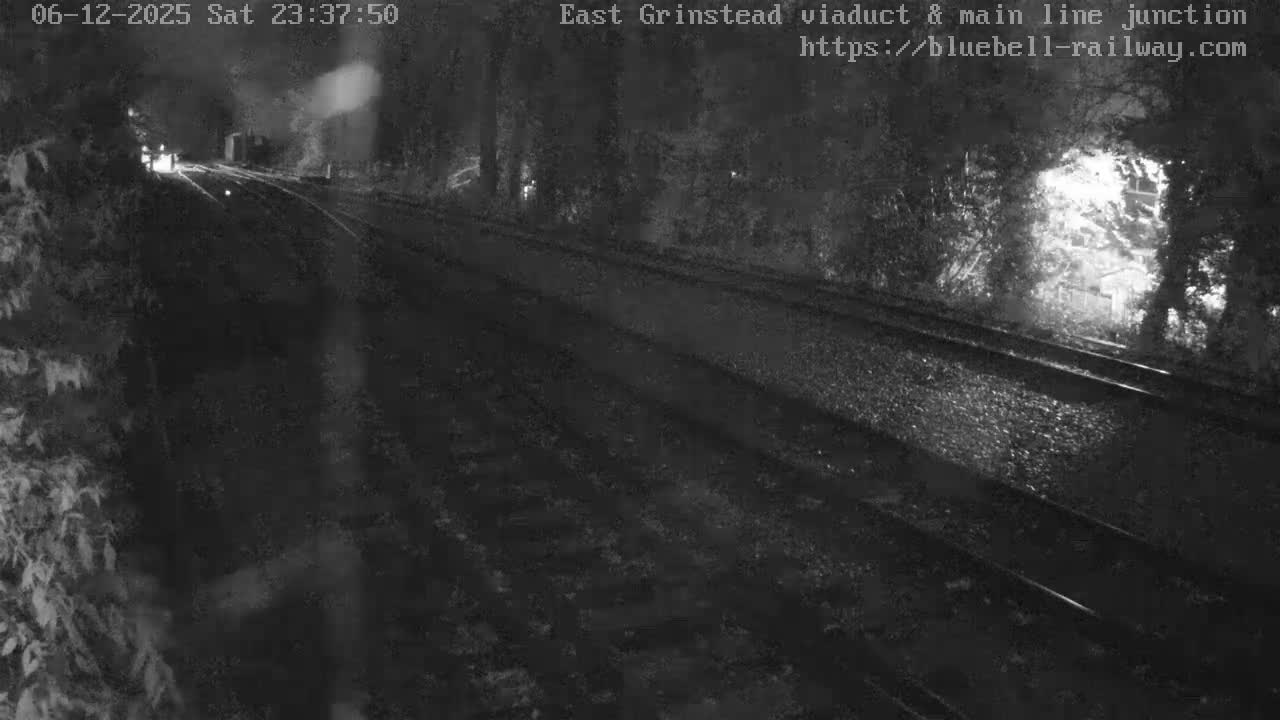 East Grinstead Station , Bluebell Railway,  Main Line Junction Viaduct North Live Cam - Mid Sussex, East Sussex, South East, England, United Kingdom