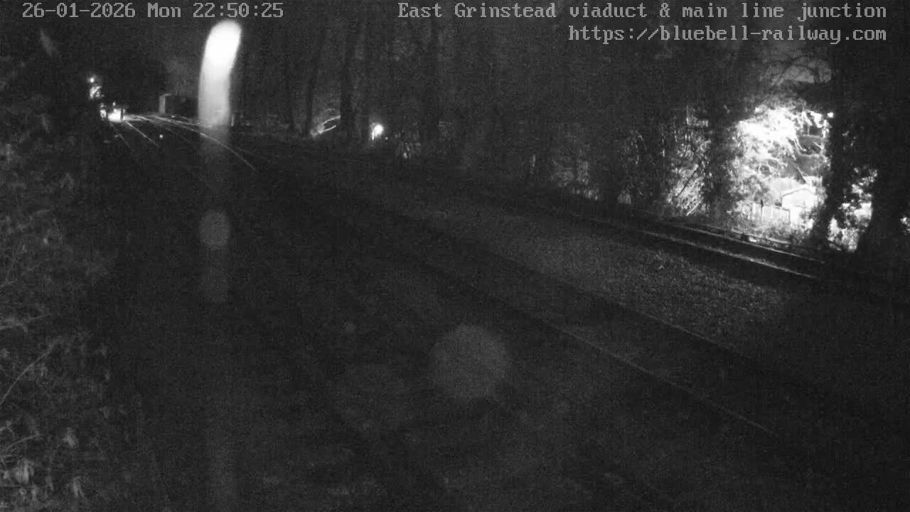 East Grinstead Station , Bluebell Railway,  Main Line Junction Viaduct North Live Cam - Mid Sussex, East Sussex, South East, England, United Kingdom
