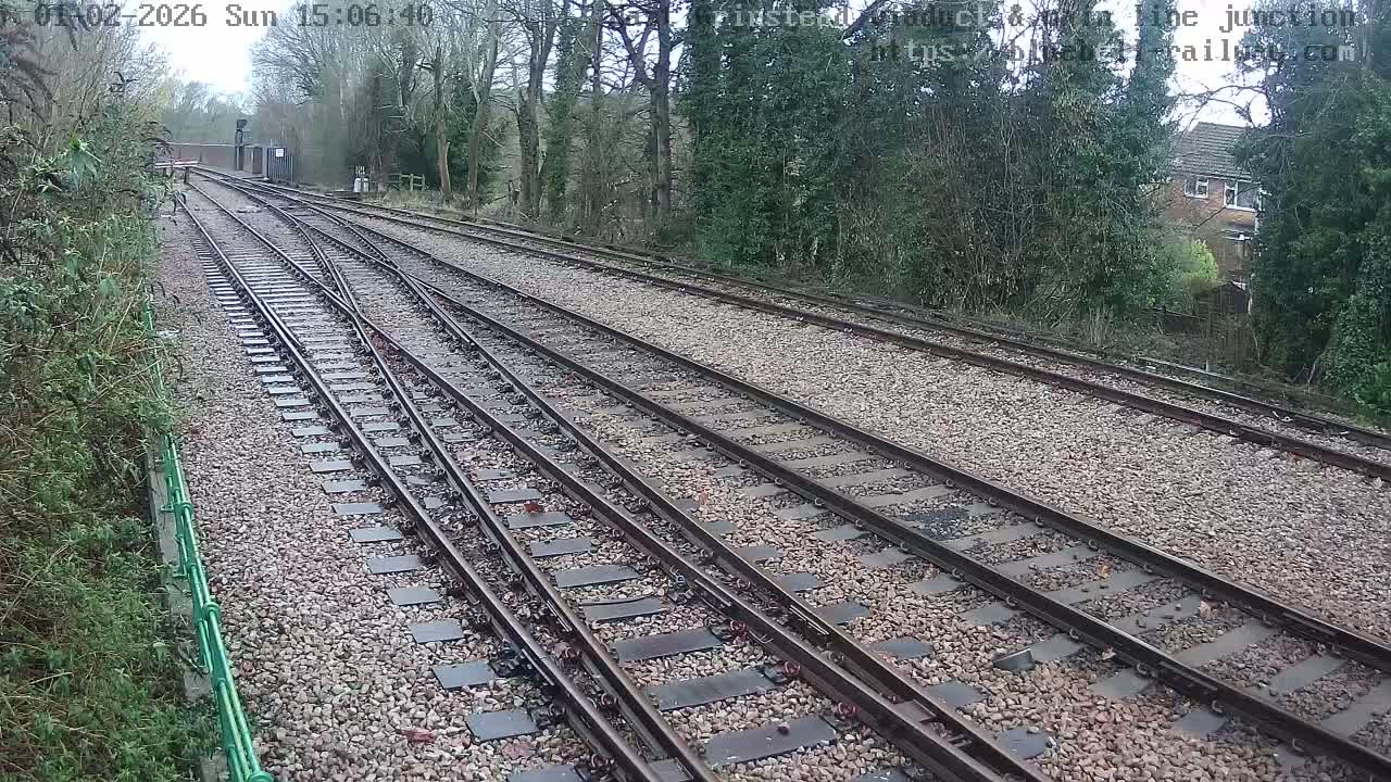 East Grinstead Station , Bluebell Railway,  Main Line Junction Viaduct North Live Cam - Mid Sussex, East Sussex, South East, England, United Kingdom
