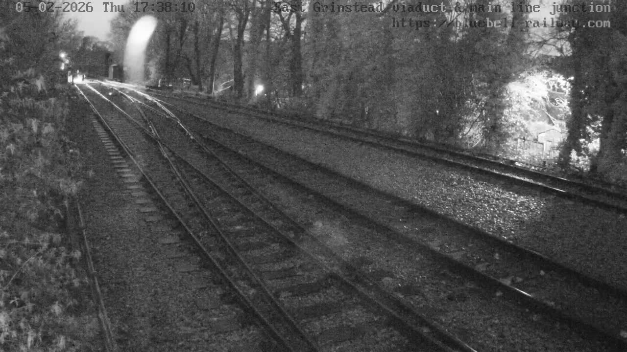 East Grinstead Station , Bluebell Railway,  Main Line Junction Viaduct North Live Cam - Mid Sussex, East Sussex, South East, England, United Kingdom