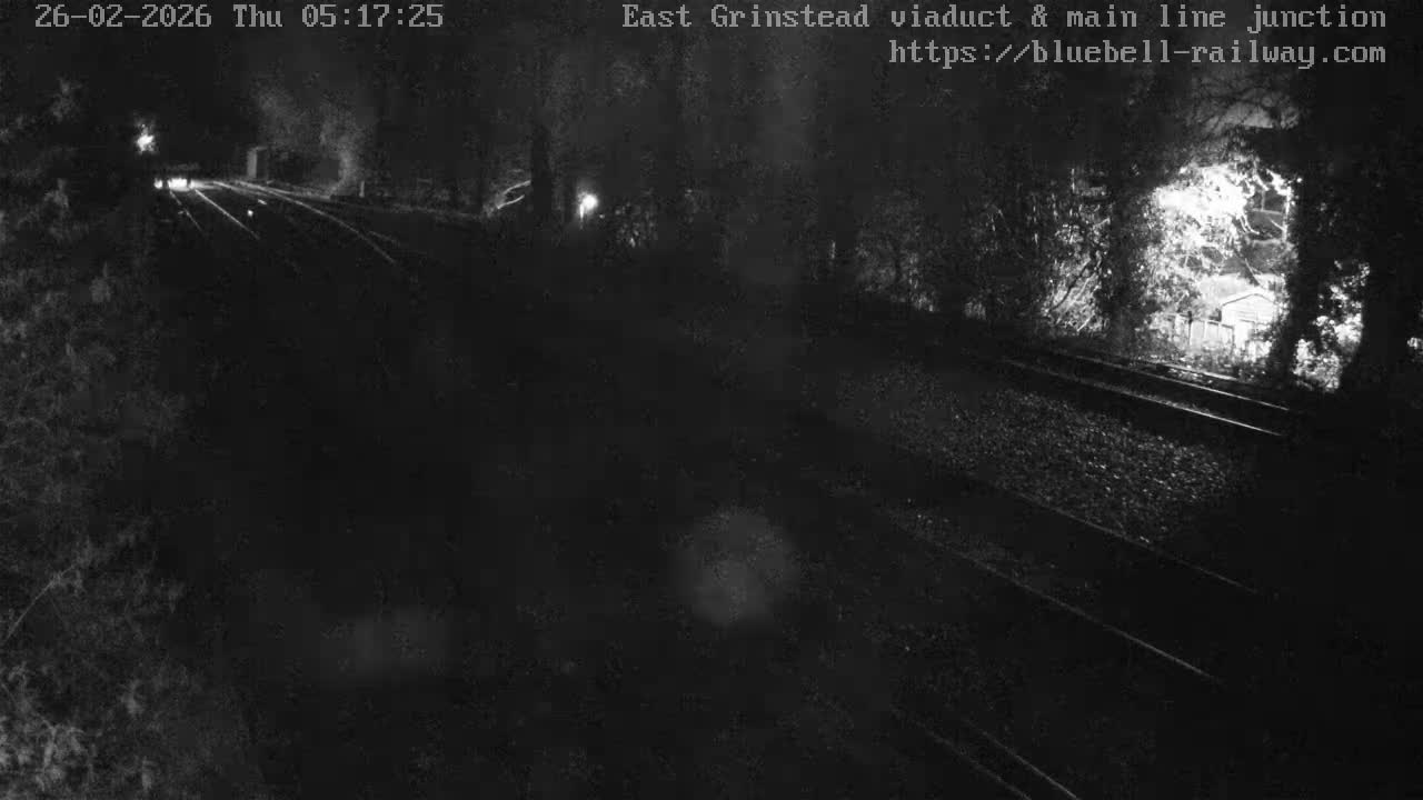 East Grinstead Station , Bluebell Railway,  Main Line Junction Viaduct North Live Cam - Mid Sussex, East Sussex, South East, England, United Kingdom