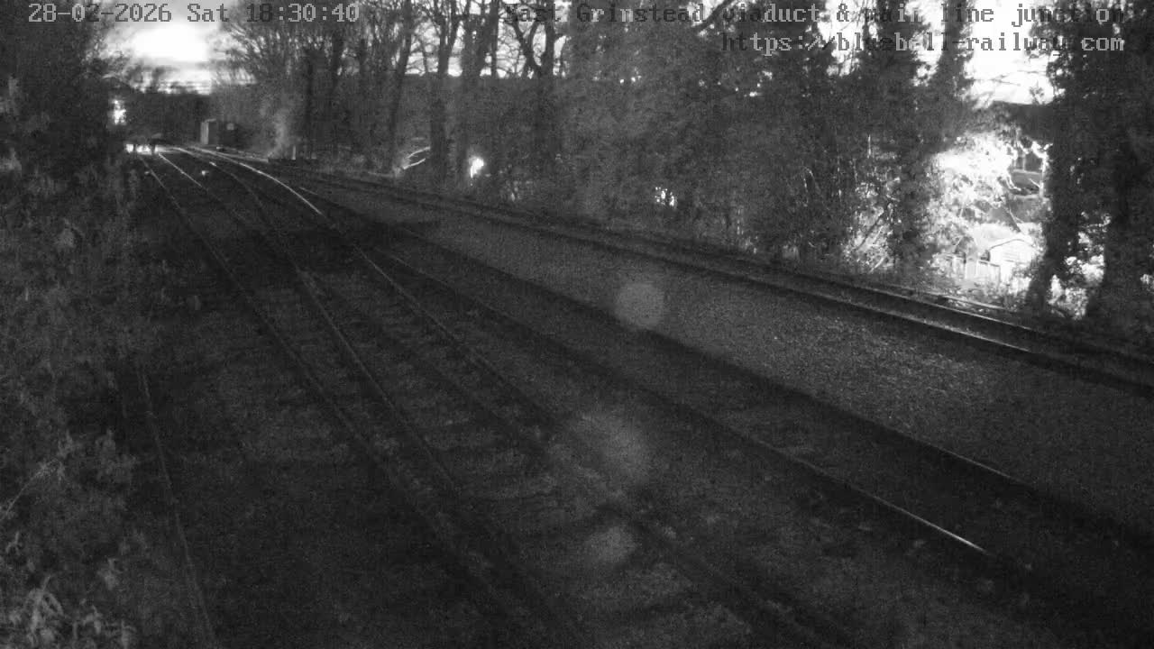 East Grinstead Station , Bluebell Railway,  Main Line Junction Viaduct North Live Cam - Mid Sussex, East Sussex, South East, England, United Kingdom