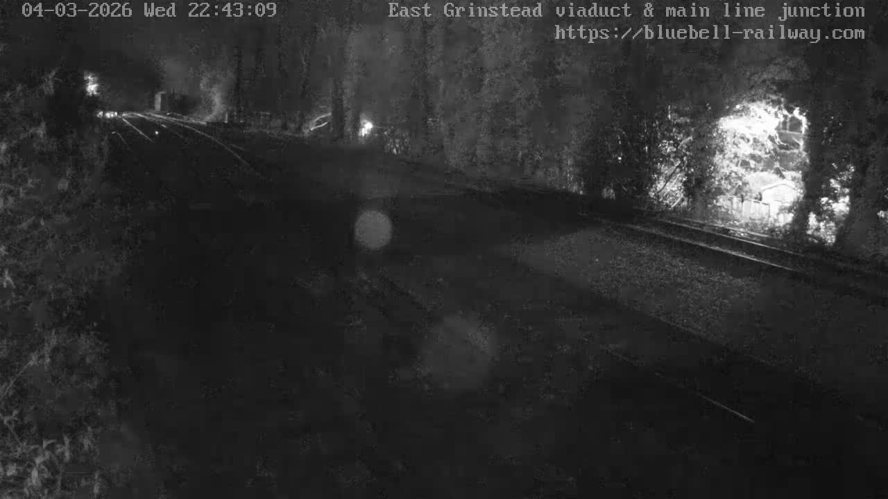 East Grinstead Station , Bluebell Railway,  Main Line Junction Viaduct North Live Cam - Mid Sussex, East Sussex, South East, England, United Kingdom