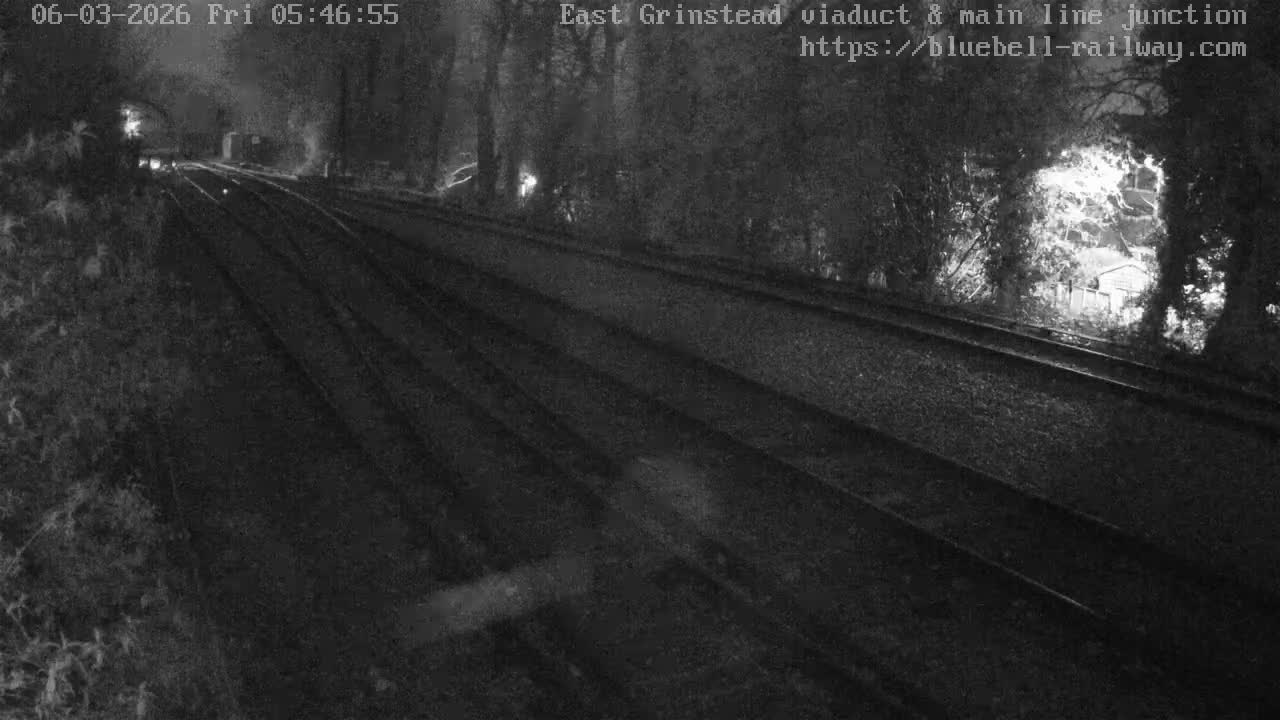 East Grinstead Station , Bluebell Railway,  Main Line Junction Viaduct North Live Cam - Mid Sussex, East Sussex, South East, England, United Kingdom