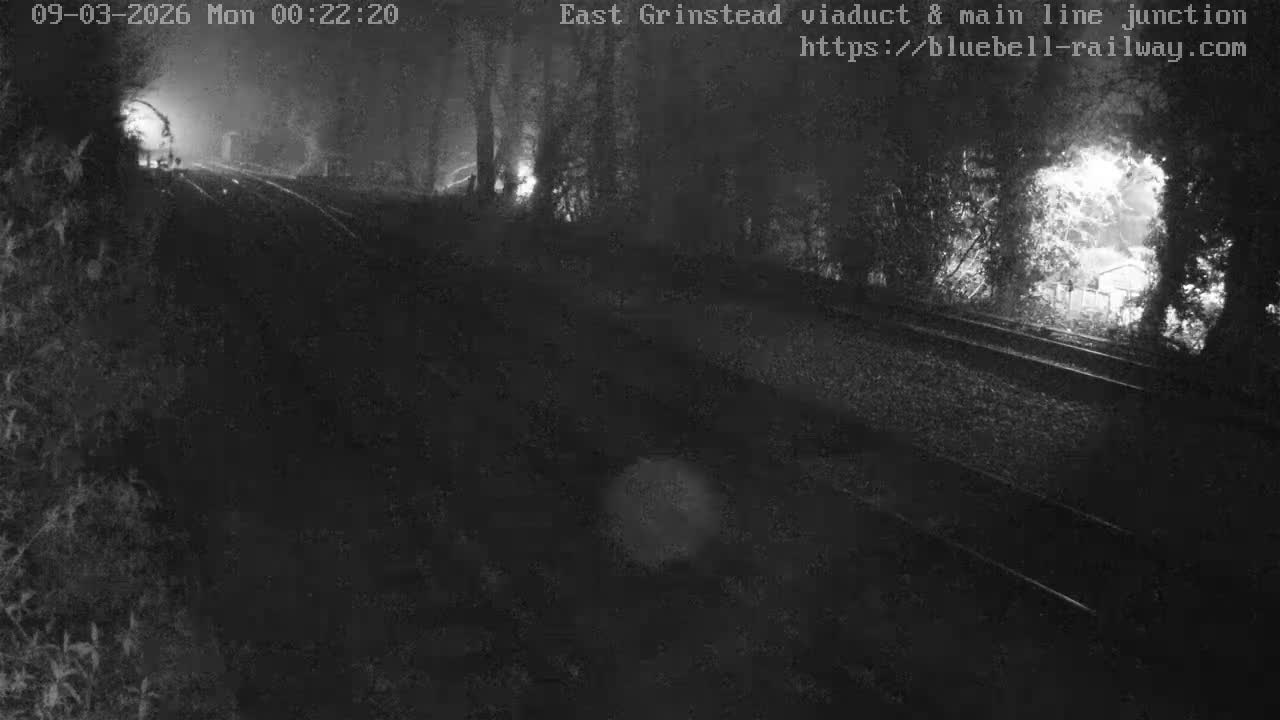 East Grinstead Station , Bluebell Railway,  Main Line Junction Viaduct North Live Cam - Mid Sussex, East Sussex, South East, England, United Kingdom