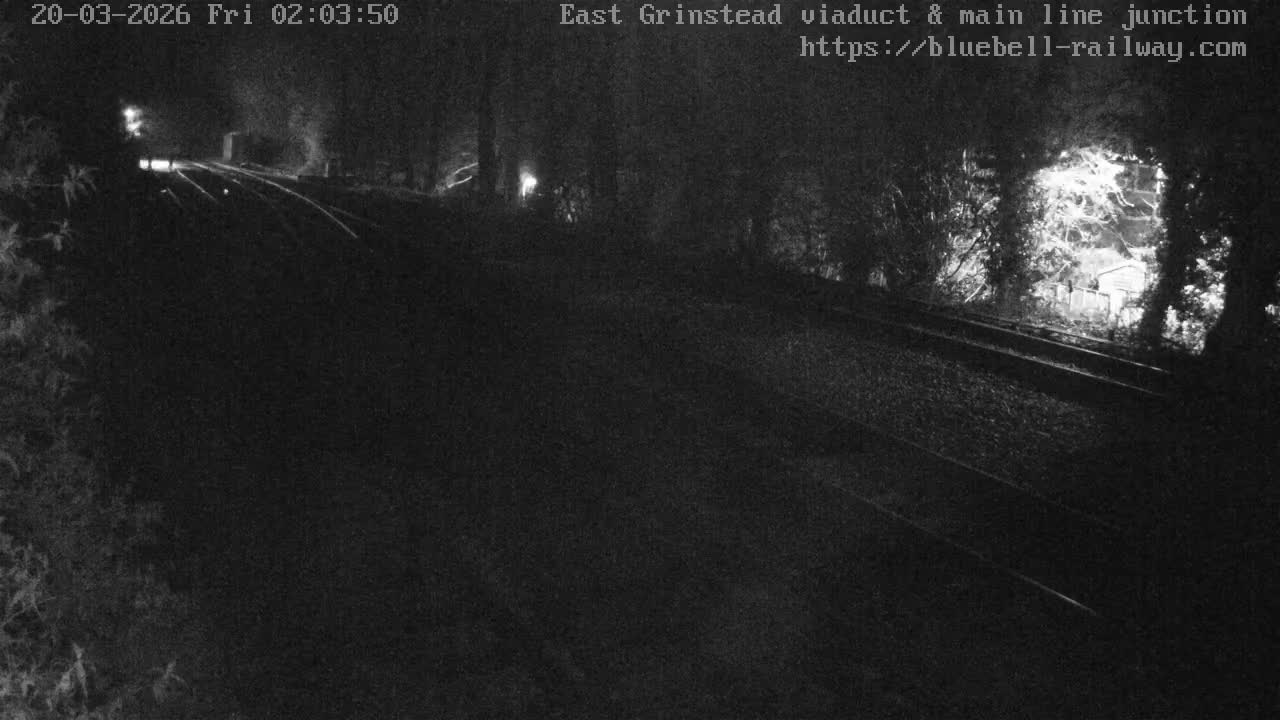East Grinstead Station , Bluebell Railway,  Main Line Junction Viaduct North Live Cam - Mid Sussex, East Sussex, South East, England, United Kingdom