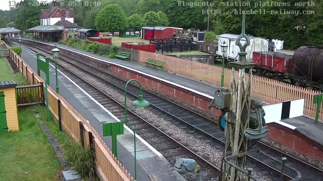 Kingscote Station , Bluebell Railway (Platforms North) Live Cam - East Grinstead, Mid Sussex, West Sussex, South East, England, United Kingdom