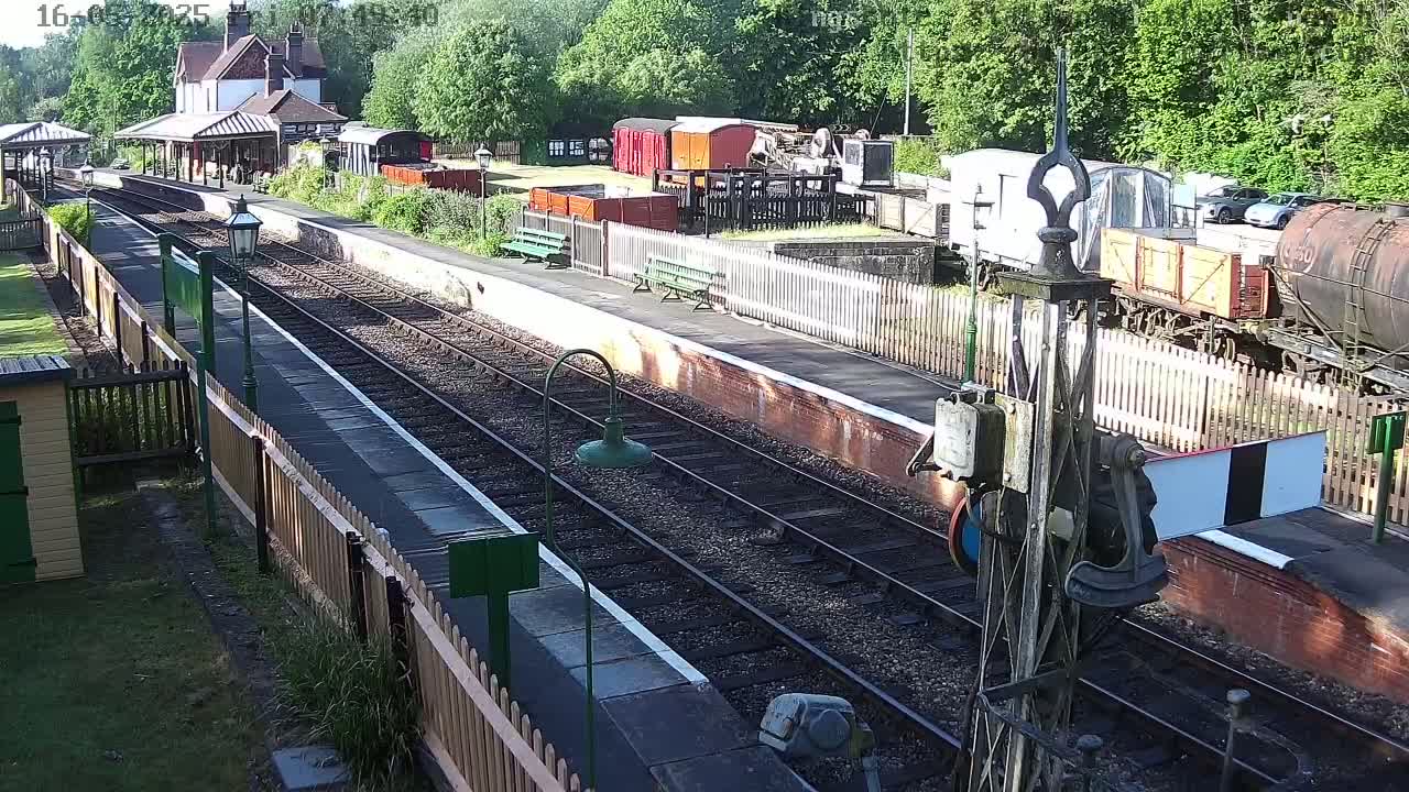 Kingscote Station , Bluebell Railway (Platforms North) Live Cam - East Grinstead, Mid Sussex, West Sussex, South East, England, United Kingdom
