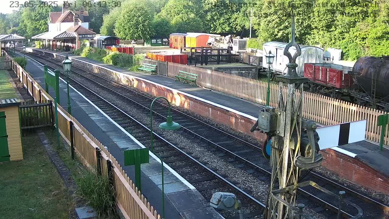 Kingscote Station , Bluebell Railway (Platforms North) Live Cam - East Grinstead, Mid Sussex, West Sussex, South East, England, United Kingdom