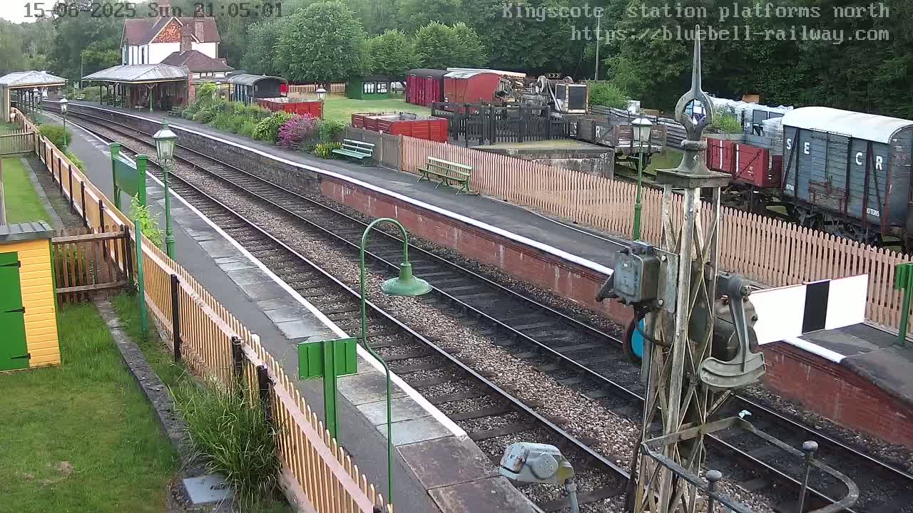 Kingscote Station , Bluebell Railway (Platforms North) Live Cam - East Grinstead, Mid Sussex, West Sussex, South East, England, United Kingdom