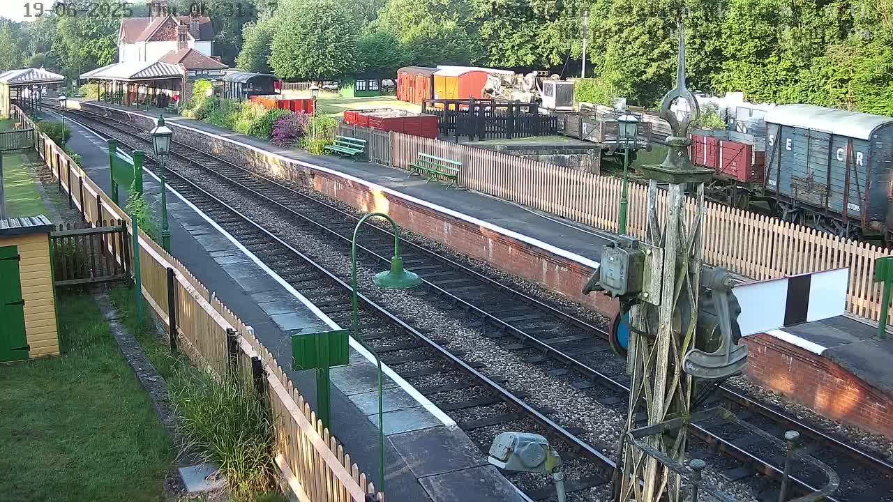 Kingscote Station , Bluebell Railway (Platforms North) Live Cam - East Grinstead, Mid Sussex, West Sussex, South East, England, United Kingdom