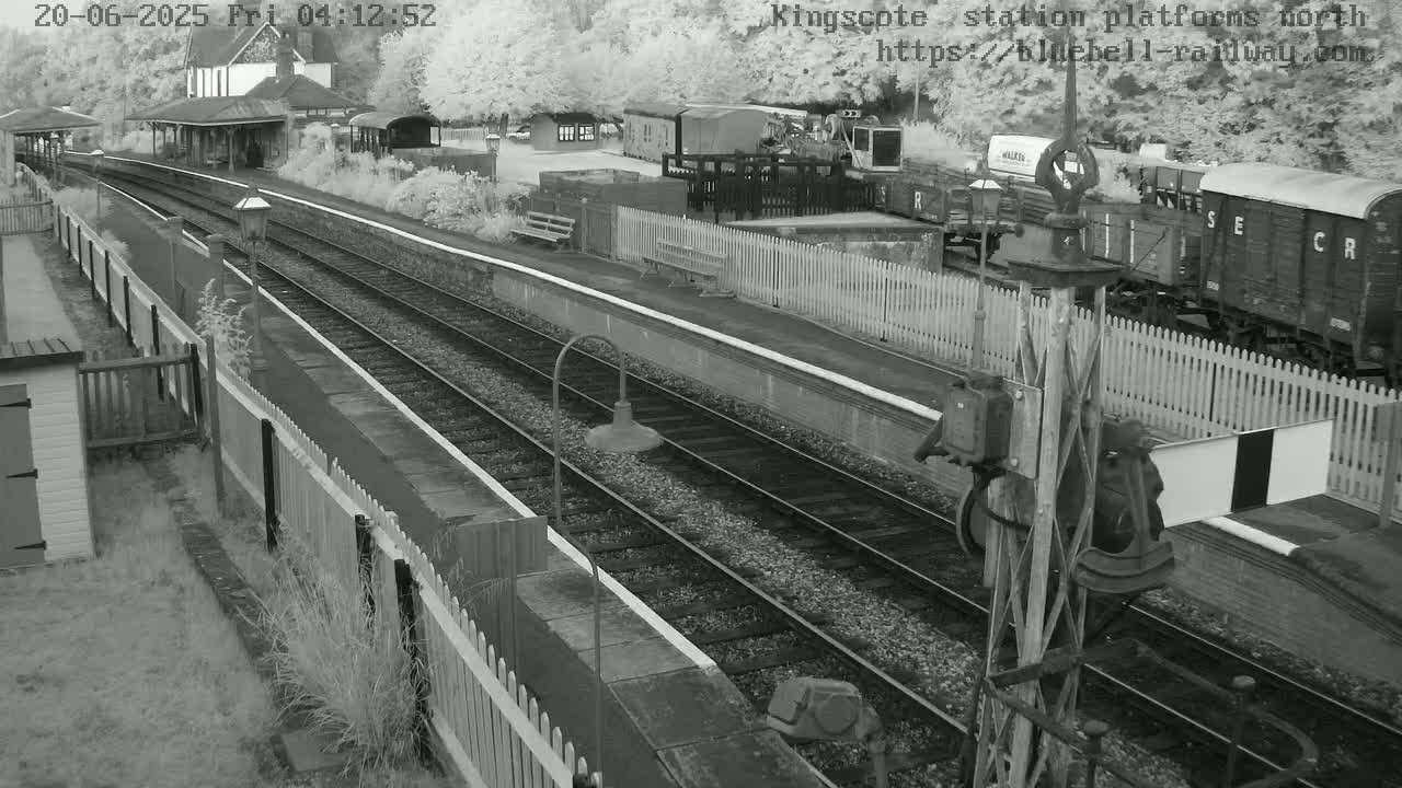 Kingscote Station , Bluebell Railway (Platforms North) Live Cam - East Grinstead, Mid Sussex, West Sussex, South East, England, United Kingdom