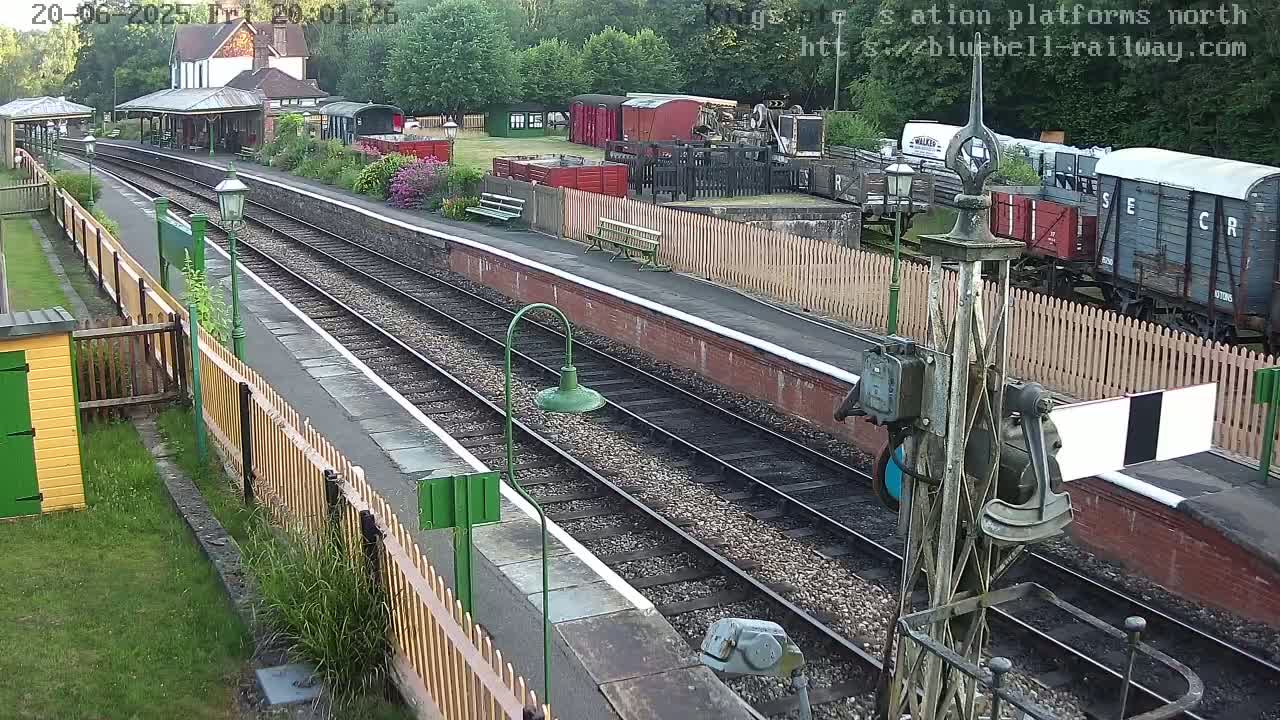 Kingscote Station , Bluebell Railway (Platforms North) Live Cam - East Grinstead, Mid Sussex, West Sussex, South East, England, United Kingdom