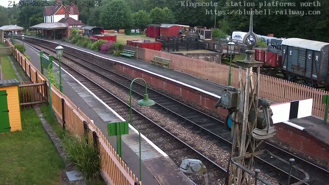 Kingscote Station , Bluebell Railway (Platforms North) Live Cam - East Grinstead, Mid Sussex, West Sussex, South East, England, United Kingdom