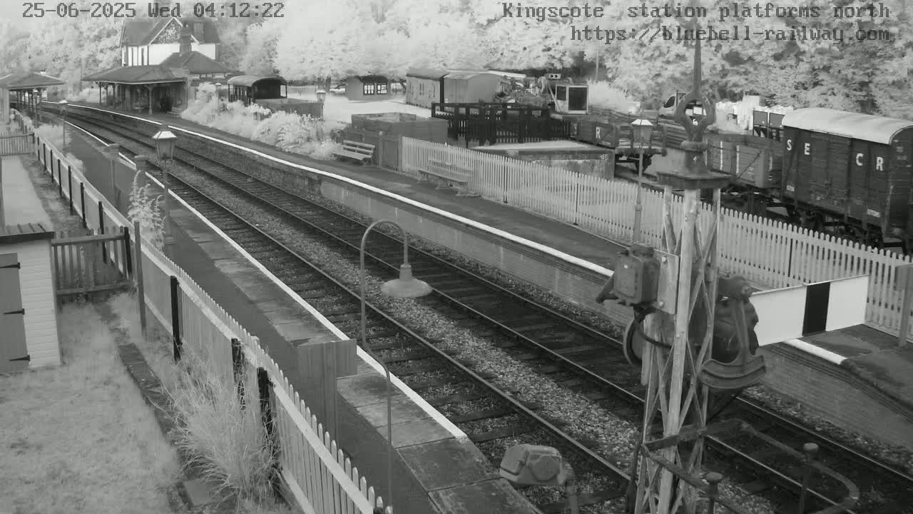Kingscote Station , Bluebell Railway (Platforms North) Live Cam - East Grinstead, Mid Sussex, West Sussex, South East, England, United Kingdom