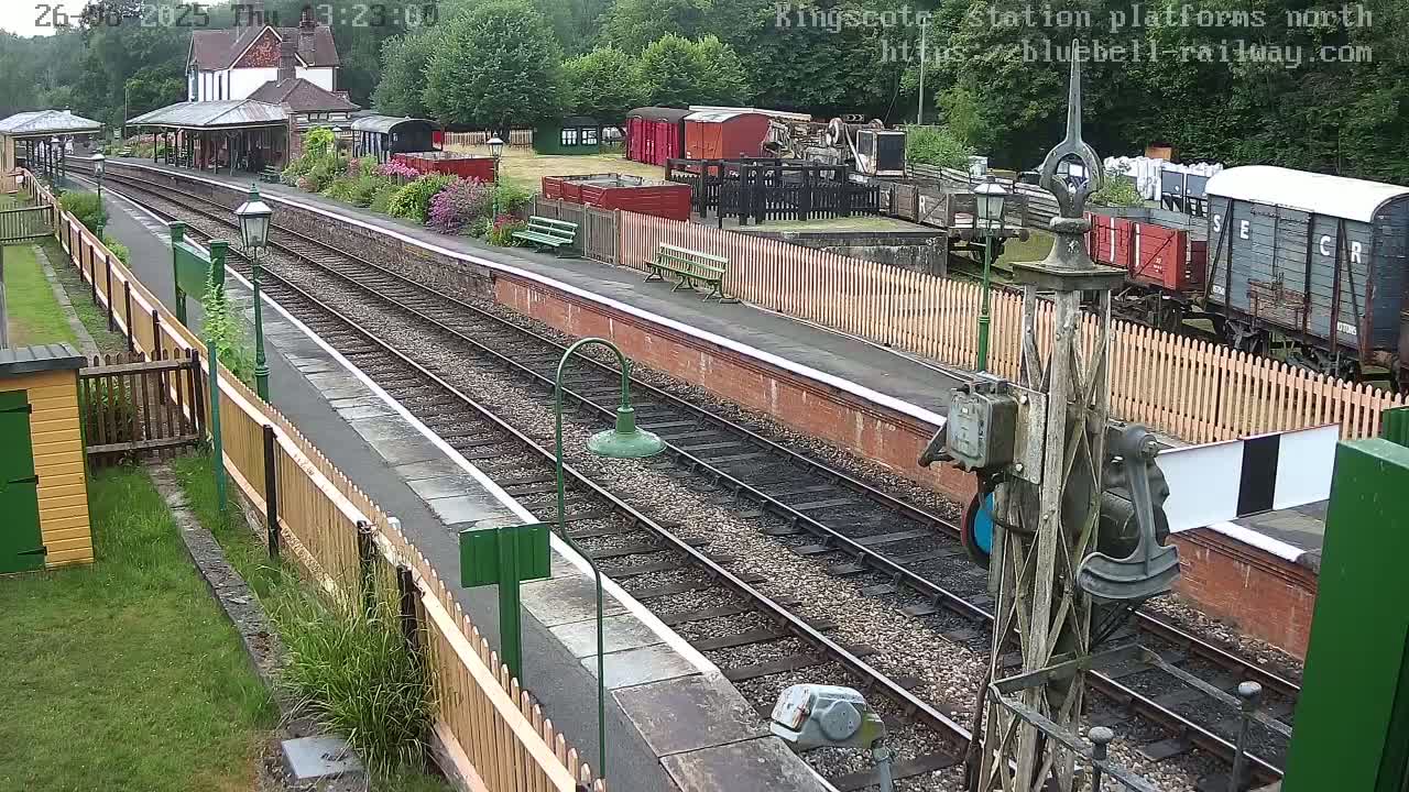 Kingscote Station , Bluebell Railway (Platforms North) Live Cam - East Grinstead, Mid Sussex, West Sussex, South East, England, United Kingdom