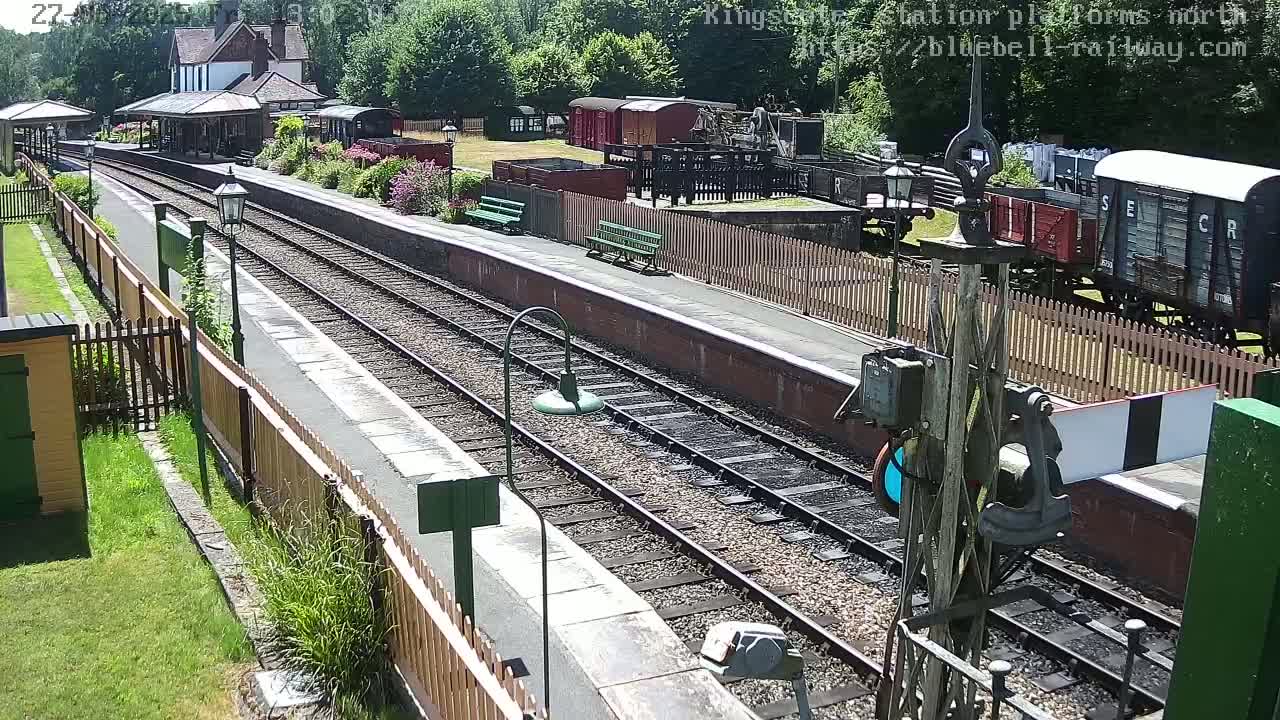 Kingscote Station , Bluebell Railway (Platforms North) Live Cam - East Grinstead, Mid Sussex, West Sussex, South East, England, United Kingdom