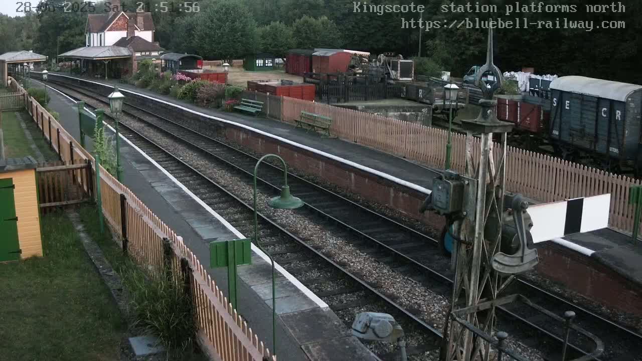 Kingscote Station , Bluebell Railway (Platforms North) Live Cam - East Grinstead, Mid Sussex, West Sussex, South East, England, United Kingdom