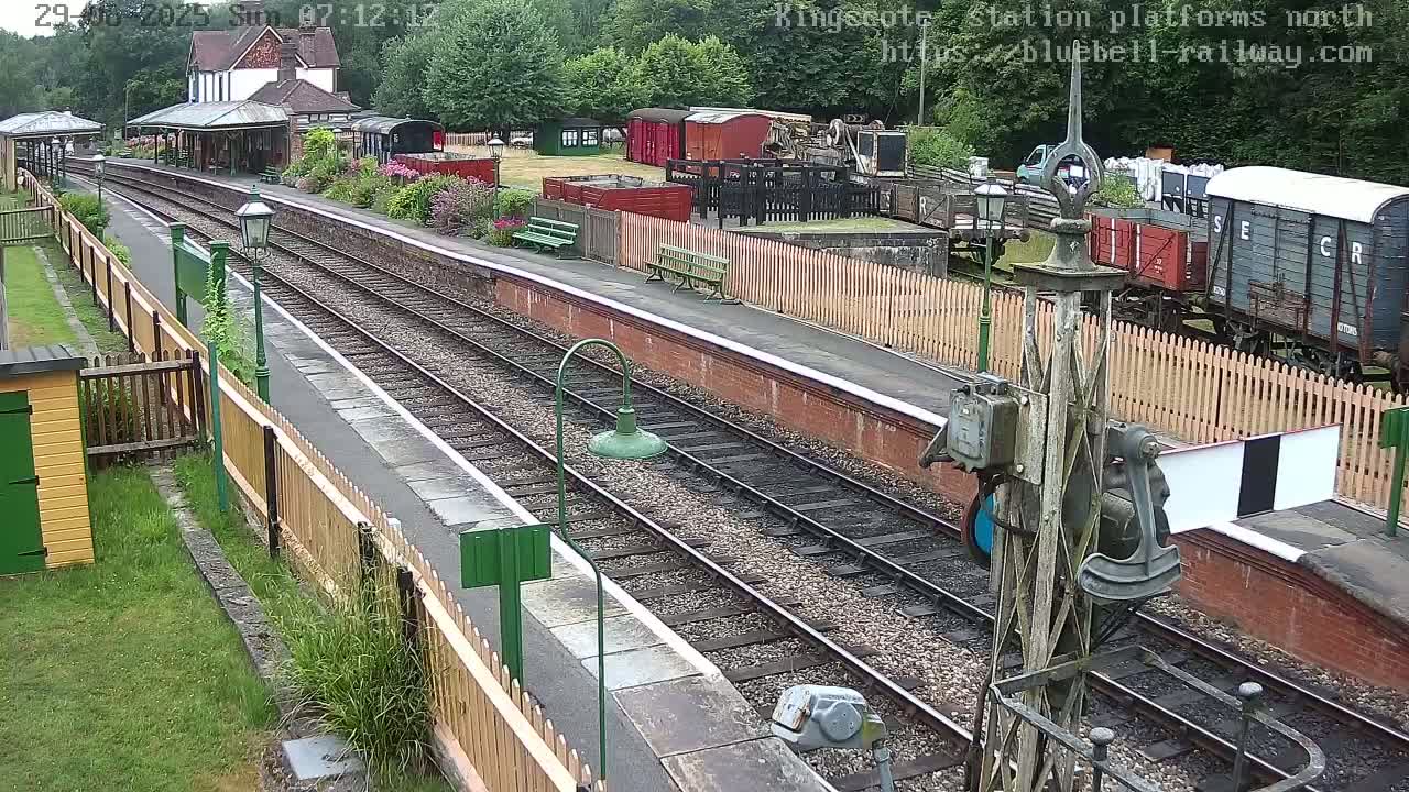 Kingscote Station , Bluebell Railway (Platforms North) Live Cam - East Grinstead, Mid Sussex, West Sussex, South East, England, United Kingdom