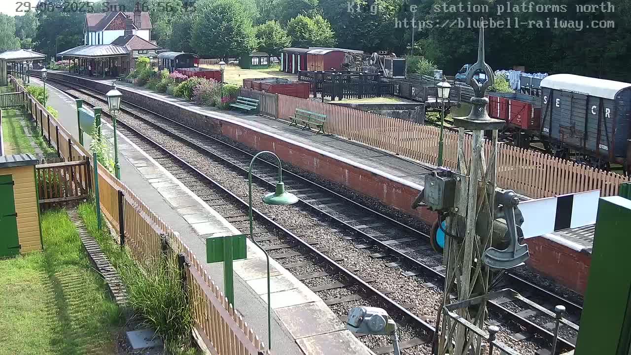 Kingscote Station , Bluebell Railway (Platforms North) Live Cam - East Grinstead, Mid Sussex, West Sussex, South East, England, United Kingdom