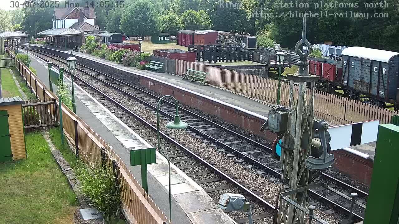 Kingscote Station , Bluebell Railway (Platforms North) Live Cam - East Grinstead, Mid Sussex, West Sussex, South East, England, United Kingdom