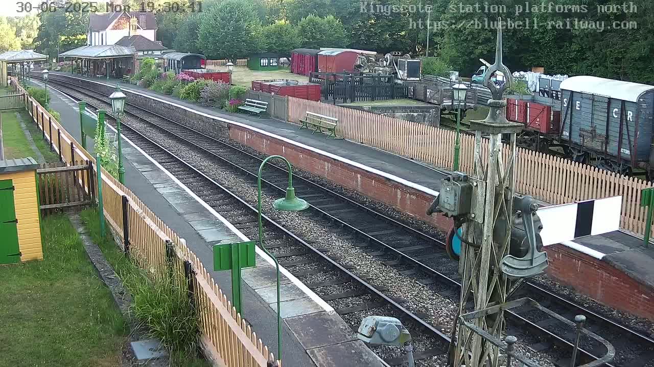 Kingscote Station , Bluebell Railway (Platforms North) Live Cam - East Grinstead, Mid Sussex, West Sussex, South East, England, United Kingdom