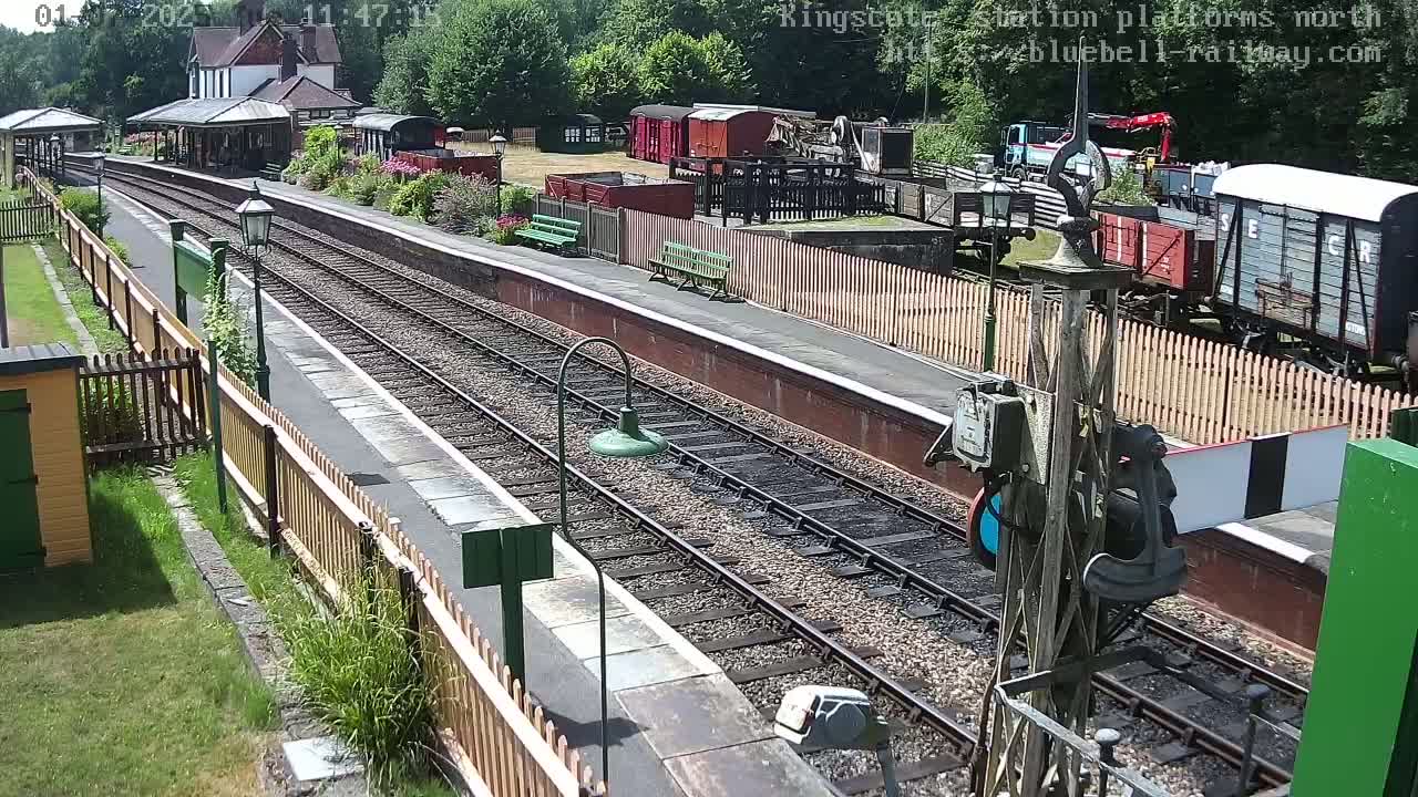 Kingscote Station , Bluebell Railway (Platforms North) Live Cam - East Grinstead, Mid Sussex, West Sussex, South East, England, United Kingdom