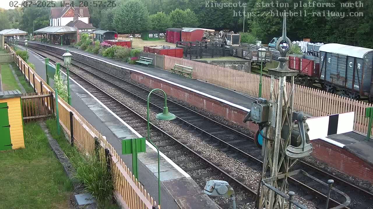 Kingscote Station , Bluebell Railway (Platforms North) Live Cam - East Grinstead, Mid Sussex, West Sussex, South East, England, United Kingdom