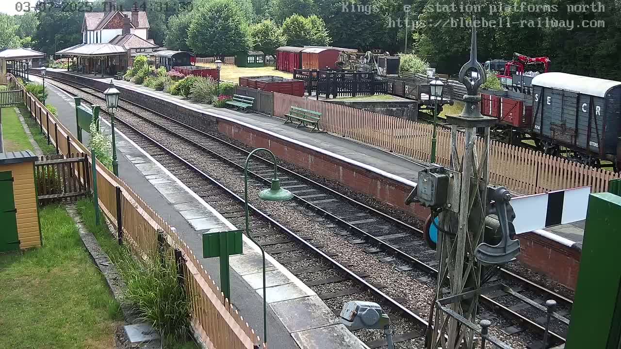 Kingscote Station , Bluebell Railway (Platforms North) Live Cam - East Grinstead, Mid Sussex, West Sussex, South East, England, United Kingdom