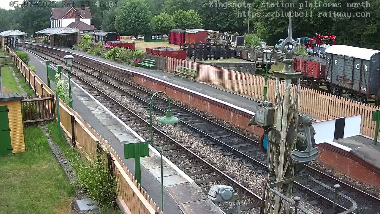 Kingscote Station , Bluebell Railway (Platforms North) Live Cam - East Grinstead, Mid Sussex, West Sussex, South East, England, United Kingdom