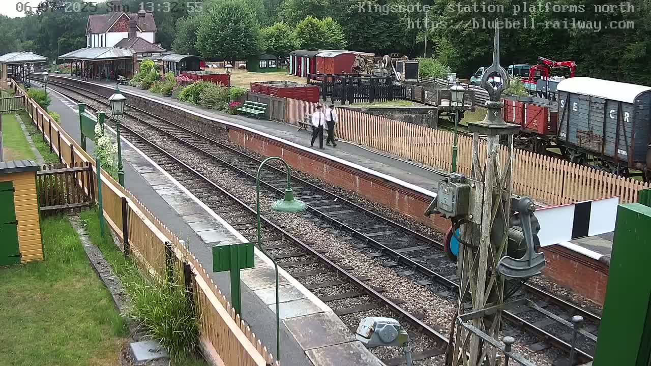 Kingscote Station , Bluebell Railway (Platforms North) Live Cam - East Grinstead, Mid Sussex, West Sussex, South East, England, United Kingdom