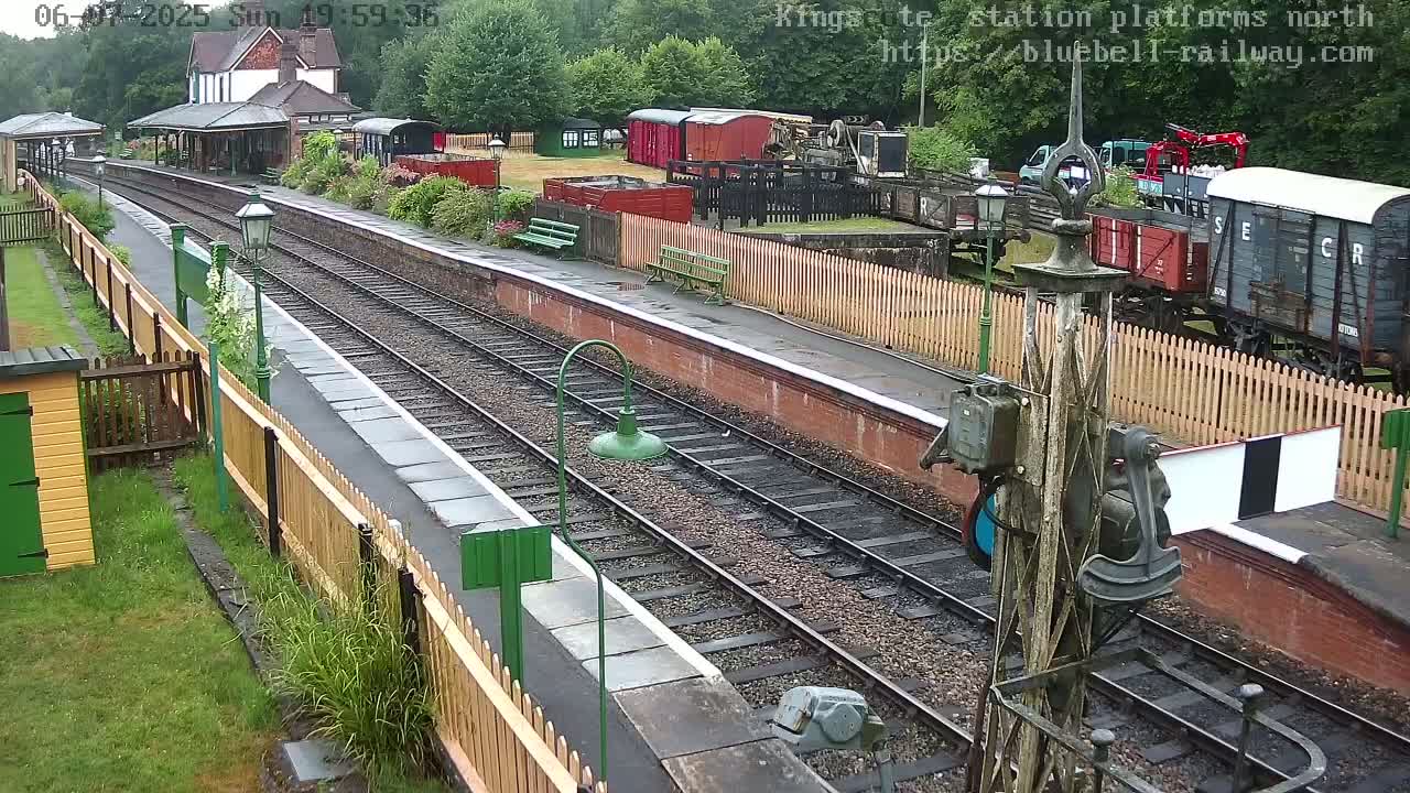Kingscote Station , Bluebell Railway (Platforms North) Live Cam - East Grinstead, Mid Sussex, West Sussex, South East, England, United Kingdom