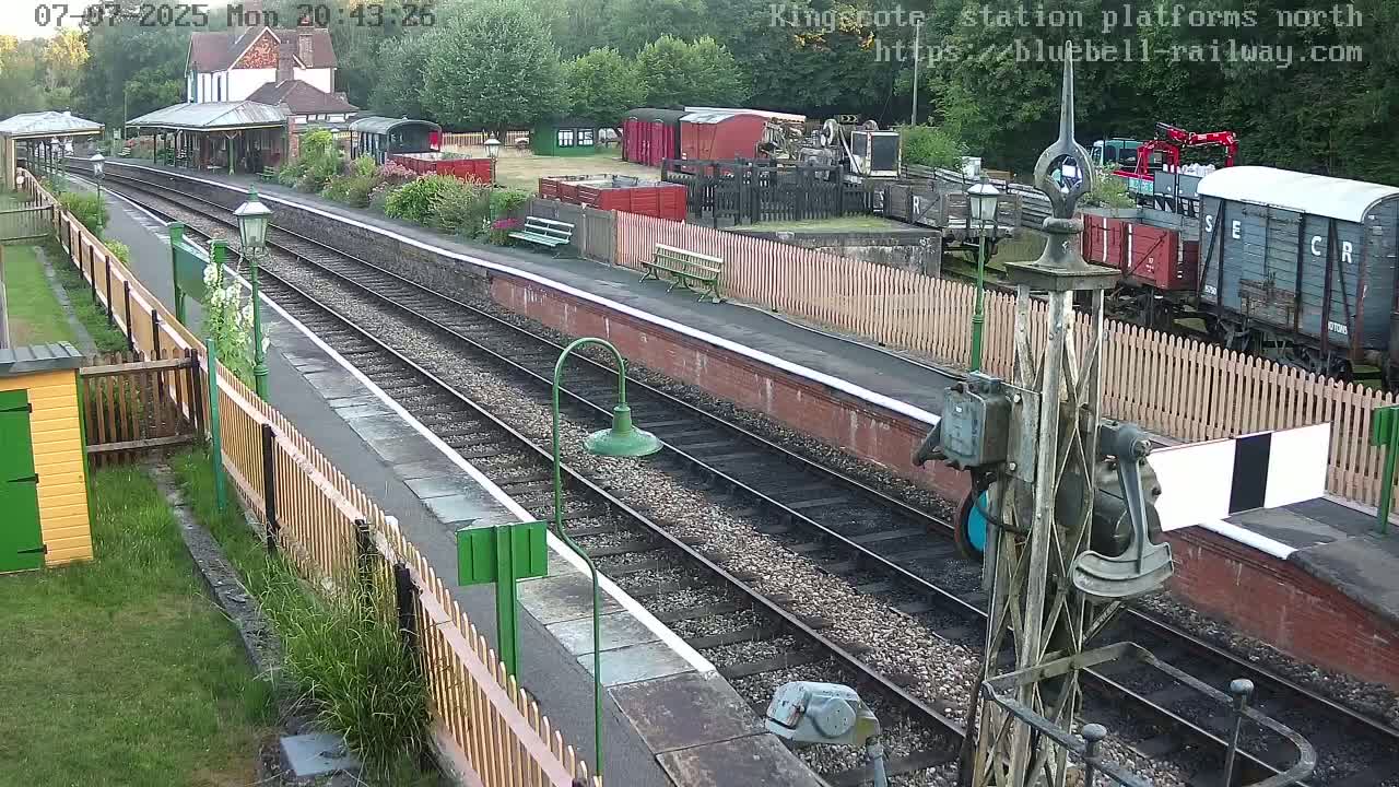 Kingscote Station , Bluebell Railway (Platforms North) Live Cam - East Grinstead, Mid Sussex, West Sussex, South East, England, United Kingdom