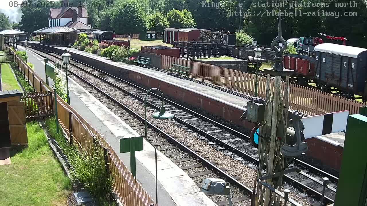 Kingscote Station , Bluebell Railway (Platforms North) Live Cam - East Grinstead, Mid Sussex, West Sussex, South East, England, United Kingdom