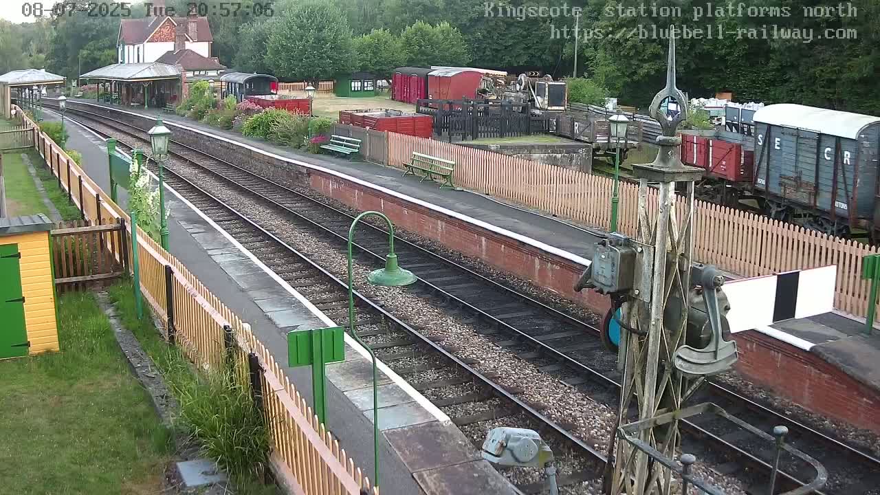 Kingscote Station , Bluebell Railway (Platforms North) Live Cam - East Grinstead, Mid Sussex, West Sussex, South East, England, United Kingdom
